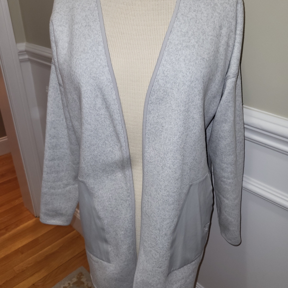 Arc'teryx Light Gray Open-Front Cardigan